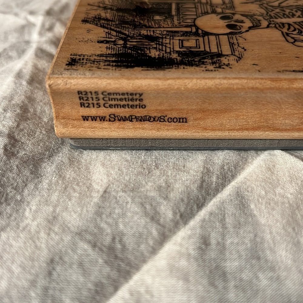Halloween themed wooden rubber stamps - Picture 7 of 8